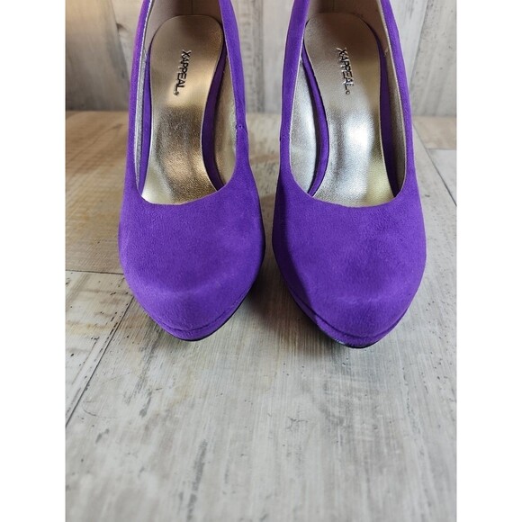 XAppeal Purple Jawbreaker Size 6 Microfiber Platform Stilleto  Pump - Picture 2 of 12